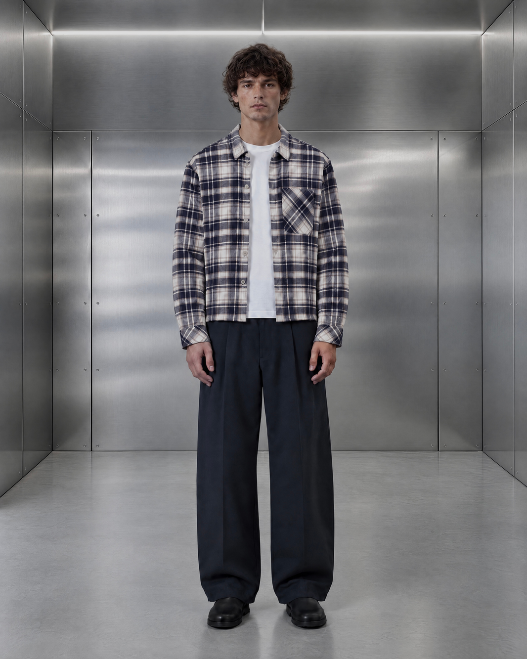camicia overshirt a quadri