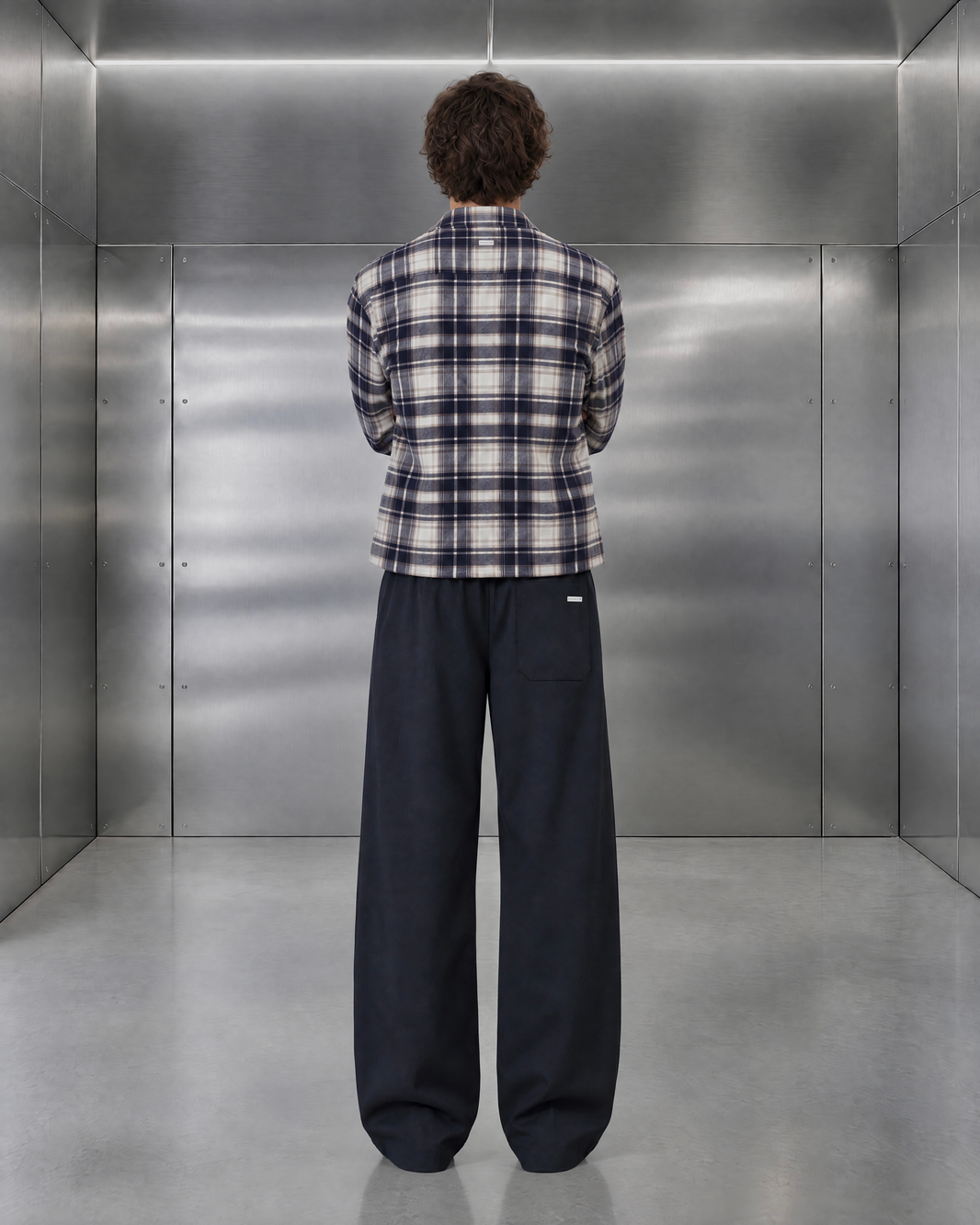 pantalone sartoriale a gamba dritta